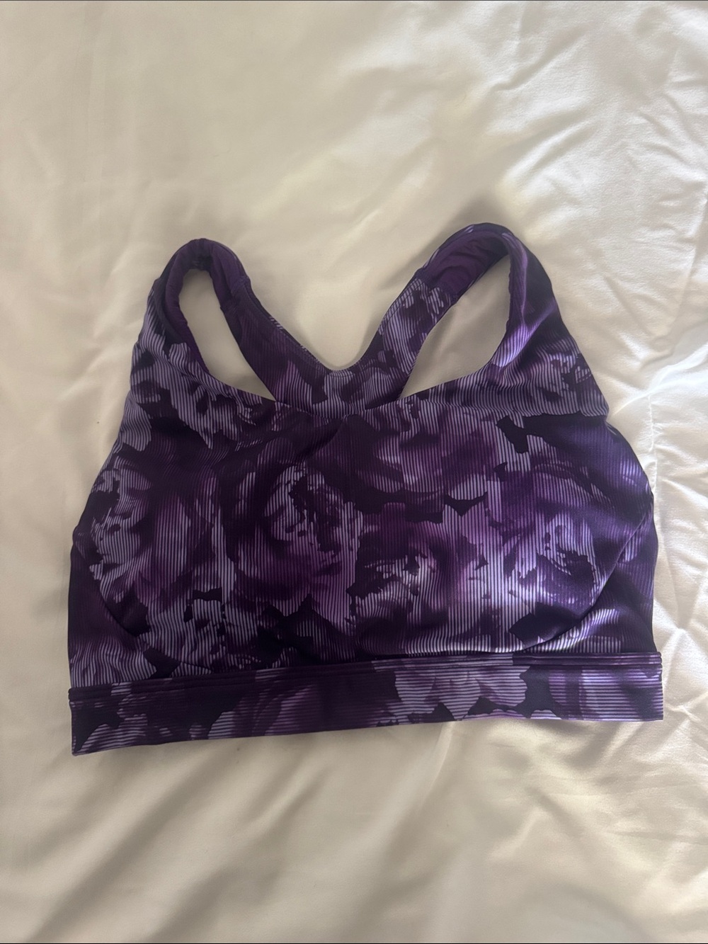 Athleta Purple Floral D-DD Ultimate Bra in Supersonic